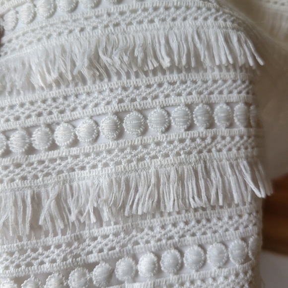 Alice & Trixie White Fringe Romper NWT - Picture 6 of 8